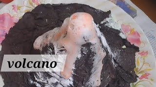 শ্ৰেয়াই নিজে বনালে volcanoHow to make working model of volcanovolcano science project [upl. by Welles]