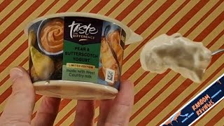 Sainsburys Taste the Difference Pear amp Butterscotch Yoghurt  Random Reviews [upl. by Vikki]