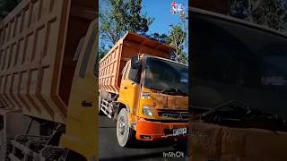 Fuso Dump Truck Orange shorts truck busmania bismania keretaapi xalamchennil fuso [upl. by Lanta273]