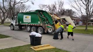 Waste Management Freightliner M2 112 McNeilus TagAxle Rear Loader [upl. by Gervais]