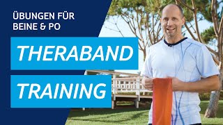 Workout mit dem Theraband Teil 4  Übungen für Beine amp Po [upl. by Queridas]