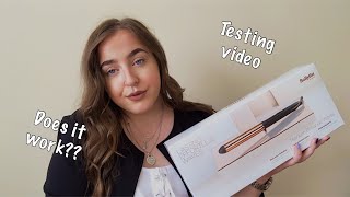 TESTING BABYLISS TITANIUM BRILLIANCE WAND  HAIR TUTORIAL  CURLING WAND [upl. by Gearalt328]