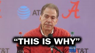 Nick Saban Addresses WHY He Retired [upl. by Ylicis]