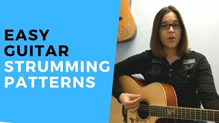 EASY Beginner Guitar Strumming Patterns  How to Strum a Guitar [upl. by Anirazc]