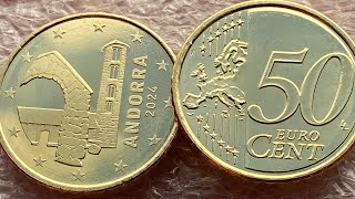 Andorra 50 cent 2024 [upl. by Ahsyla]