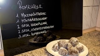 Hjemmelavede romkugler  de bedste  How to make Danish pastry recipe  rumballs [upl. by Noach]