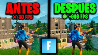 La MEJOR OPTIMIZACION Para FORTNITE C5S3 ✅ AUMENTA tus FPS [upl. by Tsiuqram]