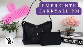 Louis Vuitton EMPREINTE Carryall PM  Review What Fits Mod Shots [upl. by Ninnetta]