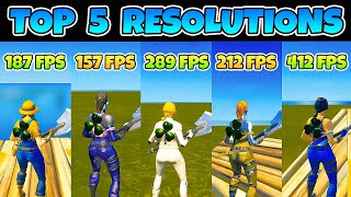 The Top 5 BEST Stretched Resolutions In Fortnite  Huge FPS Boost [upl. by Nivak]