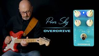 Calines Pure Sky CP12 Overdrive  Timmy Overdrive Clone  Guitar Pedal Demo No Talking [upl. by Liartnod]