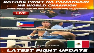 Latest fight Batang PINOY na pamangkin ng world champion hinde makapalag ang mga Mexcano sa Amerika [upl. by Rafaj]