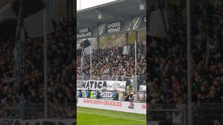 Fans SV Elversberg gegen Hamburg 🏟️📢 sve elversberg hsv hamburg hamburgersv ultras fußball [upl. by Naamana72]