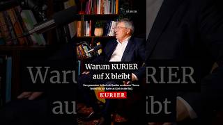 Warum der KURIER auf X bleibt österreich pocast elonmusk x twitter chefredakteur [upl. by Namzzaj370]