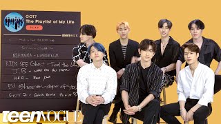 GOT7 Creates The Playlist of Their Lives  Teen Vogue [upl. by Enitsenrae150]