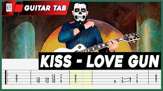 【KISS】 Love Gun  cover by Masuka  LESSON  GUITAR TAB [upl. by Pettiford]