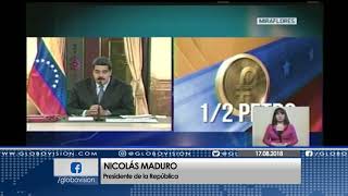 Nicolás Maduro Salario mínimo será de 1800 bolívares soberanos [upl. by Esinrahs506]