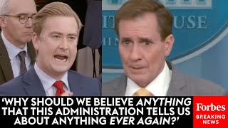 BRUTAL Fox News Peter Doocy Mercilessly Grills John Kirby About Lloyd Austins Hosptilization [upl. by Knut120]