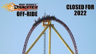 Top Thrill Dragster OffRide Footage Cedar Point Strata Coaster Closed for 2022  NonCopyright [upl. by Gussi]