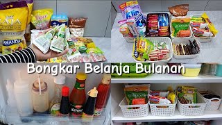 groceryshopping BONGKAR BELANJA BULANAN  SUSUN DAN TATA KE TEMPAT NYA [upl. by Dyana667]