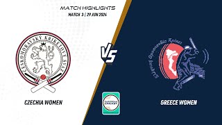 Match 3  CZEW vs GREW  Highlights  ECIW CzechiaGreece 2024  29 Jun 2024  ECI24054 [upl. by Combe53]