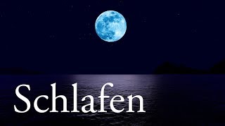 Einschlafmusik Mit Entspannend Meer und Mond Nachtlandschaft  Entspannungsmusik [upl. by Odnam]