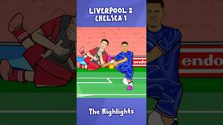 Liverpool vs Chelsea in 40 seconds⏱️ liverpool chelsea football [upl. by Kerril]