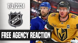 LIVE 2024 NHL Free Agency Reaction [upl. by Nahoj]