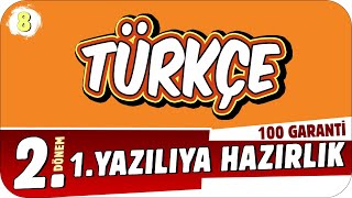 8Sınıf Türkçe 2Dönem 1Yazılıya Hazırlık 📝 2023 [upl. by Han852]