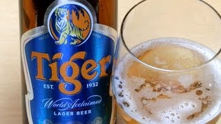 Tiger Beer Lager from Singapore [upl. by Aimahs]