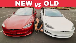 Is Tesla Model S Plaid a Waste of Money Side by Side Comparison with 2017 Tesla Model S 90D [upl. by Ecile]