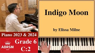 ABRSM Piano 20232024 Grade 6 C2 Milne Indigo Moon Piano Tutorial with Sheet Music [upl. by Camilia410]