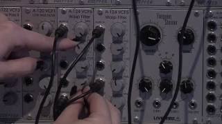 Doepfer A124 Eurorack Wasp Filter Demo [upl. by Ehsiom]