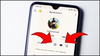 Como colocar CONTA do INSTAGRAM E YOUTUBE no TIKTOK [upl. by Kensell]