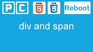 HTML5 and CSS3 beginners tutorial 18  div and span [upl. by Eelah]