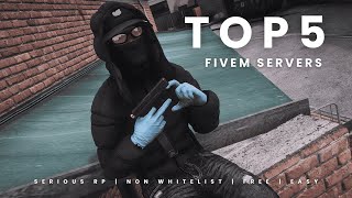 TOP 5 Best GTA 5 Roleplay Fivem Servers [upl. by Isbella798]