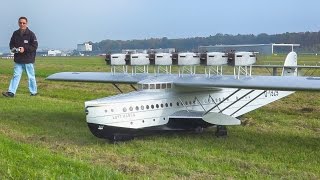 GIGANTIC RC SCALE FLYING BOAT DORNIER DO X  Faszination Modellbau Friedrichshafen 2016 [upl. by Fevre]