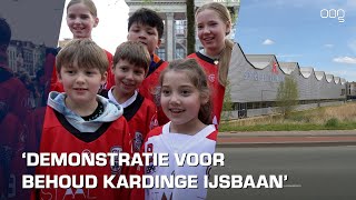 Grote Markt vol schaatsfanaten voor behoud Kardinge [upl. by Faye359]