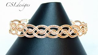 Twisted celtic wirework bracelet [upl. by Notsew]