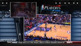 Allen Iverson amp Andre Iguodala Highlight vs Boston Celtics 2012 NBA Playoff Game 6 [upl. by Collis]