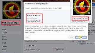 How to Change Facebook Page Name after 1000 likes  100 Working [upl. by Phelan]