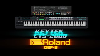 Obscure LoFi Italian Synth Meets Obsolete FX Rack 🎹 Keytek CTS2000 and Roland DEP5 [upl. by Havard]