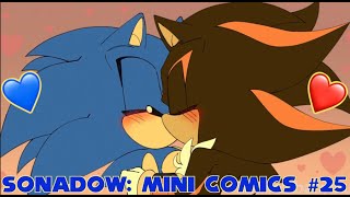 The Practice Kiss 😘  Sonadow mini comic dubs 25 [upl. by Lisab]