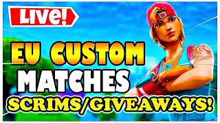 🔴WIN 3000 VBUCKS🔴REAL CUSTOMS FORTNITE LIVE🔴EU CUSTOM MATCHMAKING🔴SOLO DUO SQUAD SCRIMS ARENA GAMING [upl. by Stinson]