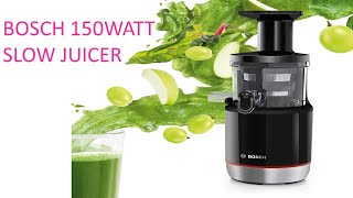 Bosch Lifestyle MESM731M 150 Watt Slow Juicer  Recipies Booklet For Juices  Youtube Video Review [upl. by Leksehc]