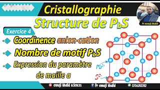 Structure de la galène PbS structure CFC avec sites octaédriques [upl. by Anead]