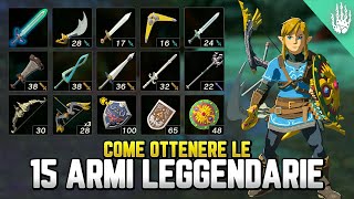 COME OTTENERE LE 15 ARMI LEGGENDARIE uniche e dei campioni  Guida Zelda Tears of the Kingdom [upl. by Marigolde]