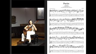 Partita in A minor Sarabande J s Bach Bwv 1013  Ana vidovic Transcription [upl. by Airelav]