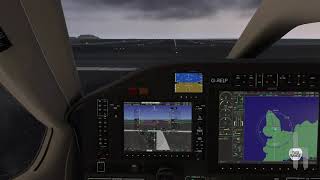 Approach into Wick Scotland EGPC  Hot Start TBM900  XPlane 11 [upl. by Ahscrop365]