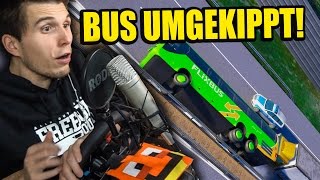 HILFE MEIN BUS IST UMGEKIPPT ✪ FERNBUS SIMULATOR mit LENKRAD [upl. by Aytnahs]