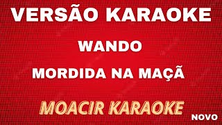 KARAOKE  WANDO  MORDIDA NA MAÇÃ  NOVO ARRANJO [upl. by Naujed]